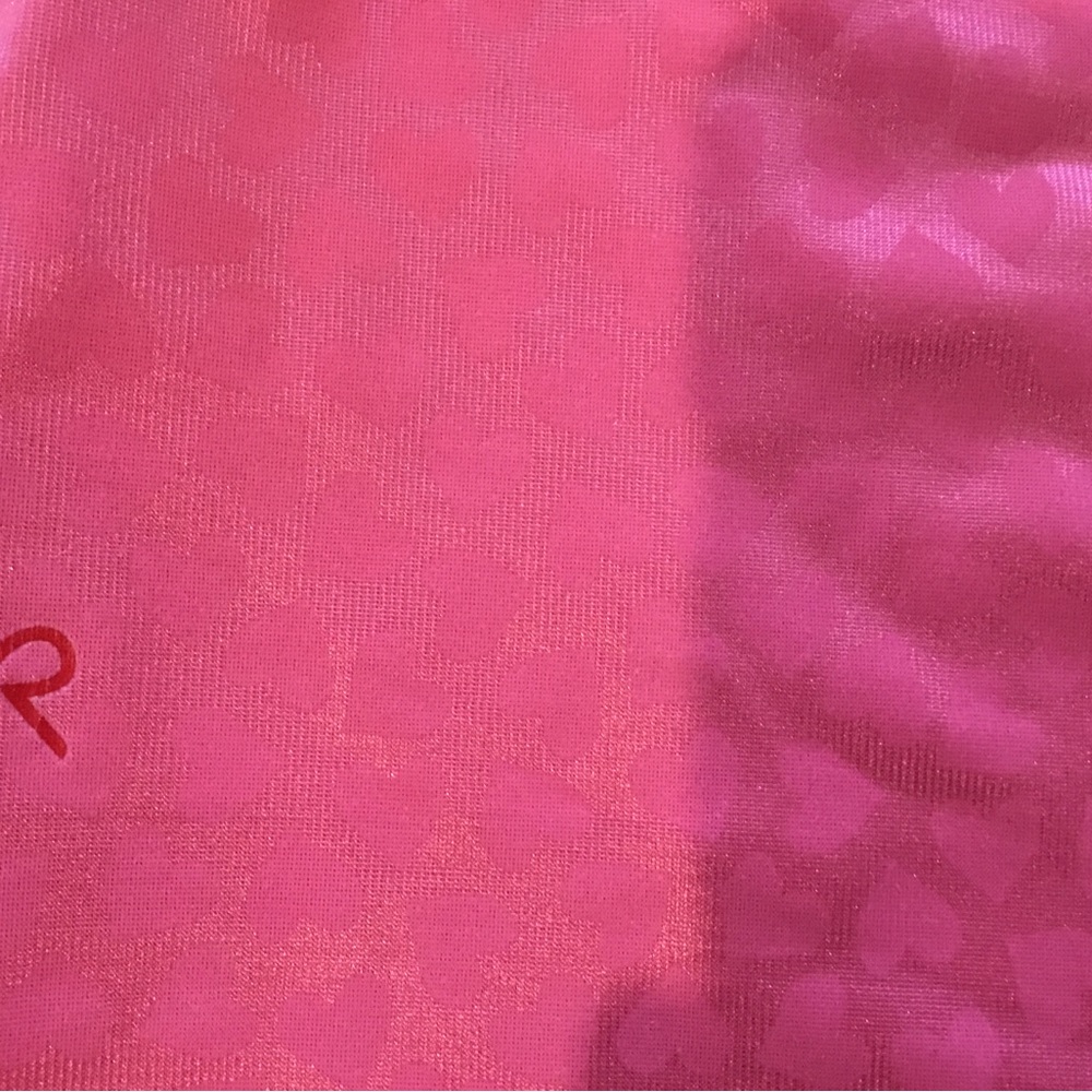 Ruby Ribbon Vibrant Pink with hearts, level 4 Lace Style - Picture 3 of 4